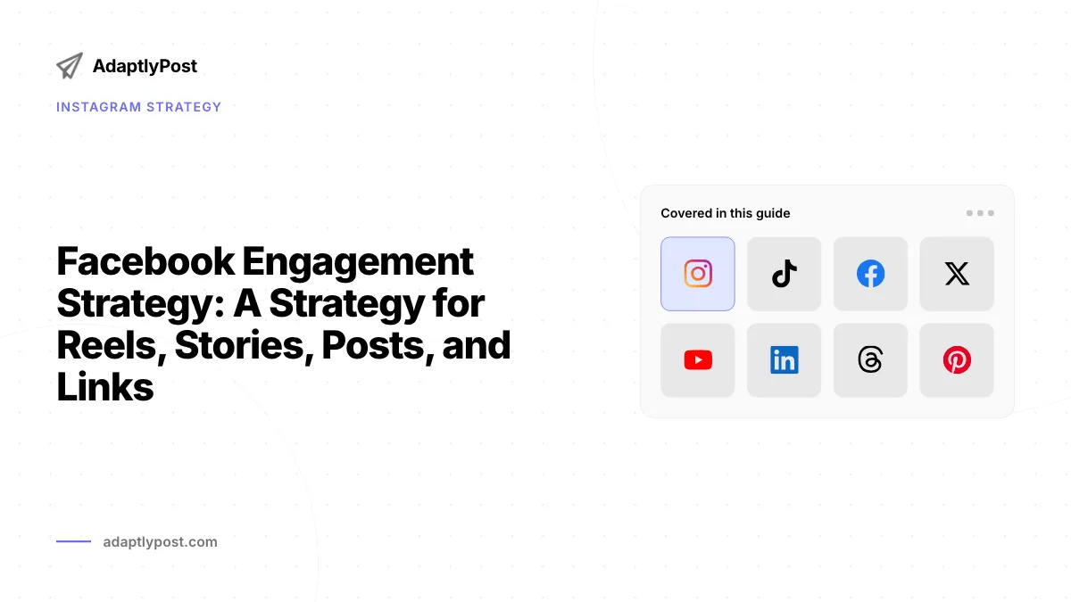Facebook post: Eine Strategie für Reels, Stories, Posts und Links