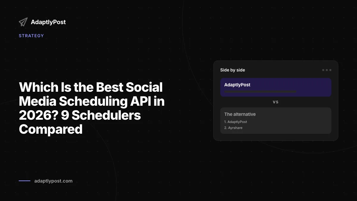 Las mejores opciones de API de programación de redes sociales comparadas para desarrolladores y agentes