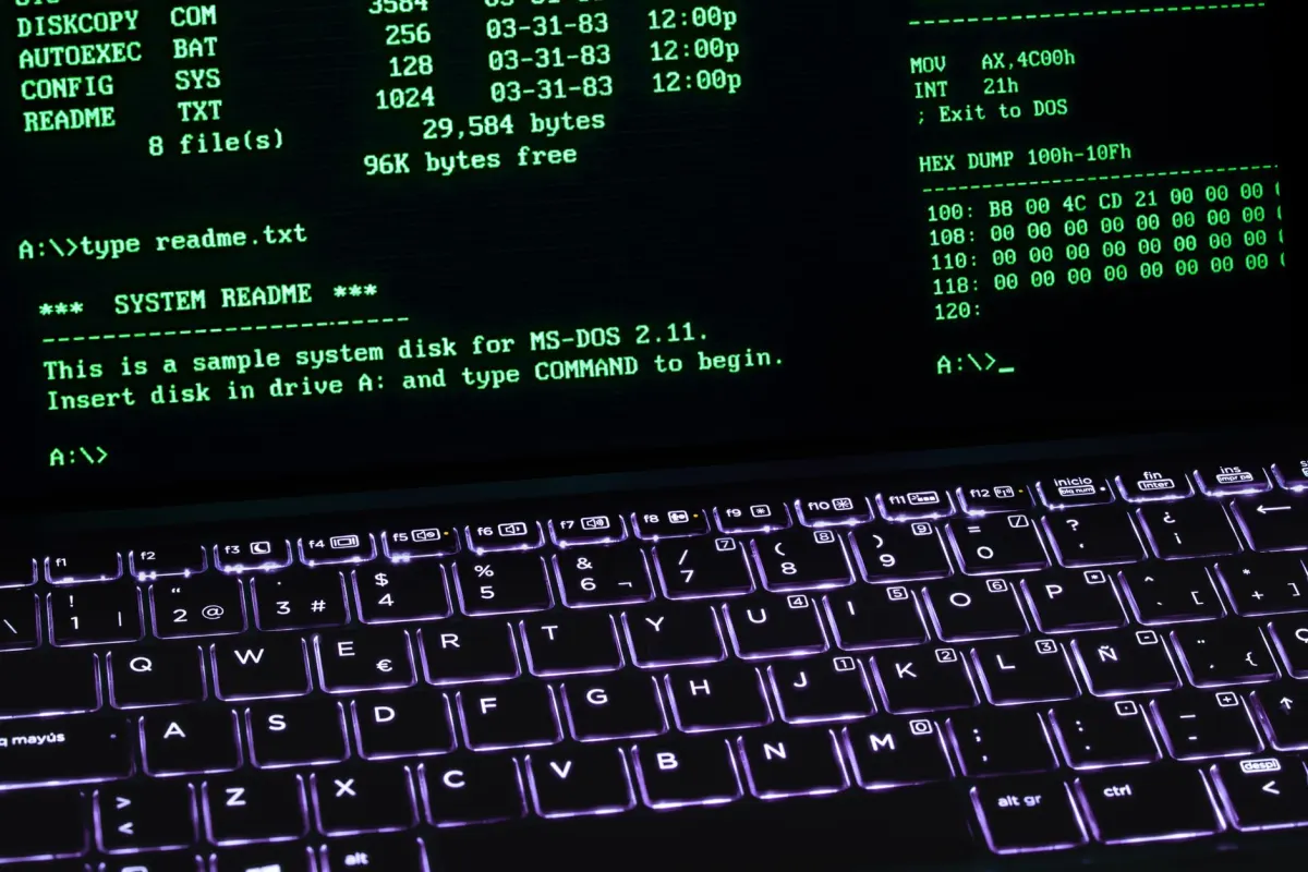 Um desenvolvedor executa um comando de terminal para consultar os registros DNS de um domínio.