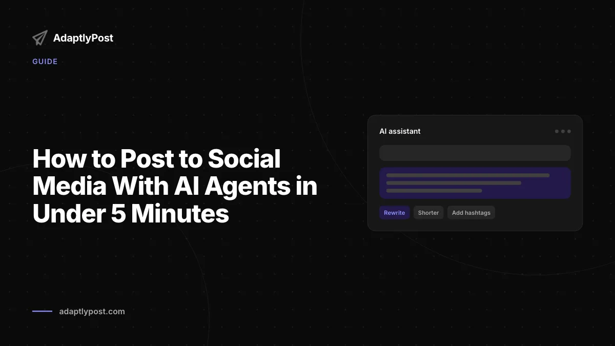 Cómo publicar en redes sociales con agentes de IA mediante MCP, un skill o REST