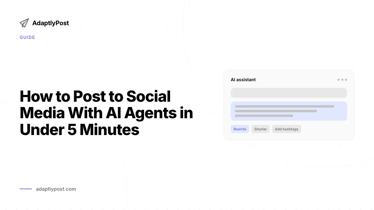 Cómo publicar en redes sociales con agentes de IA mediante MCP, un skill o REST