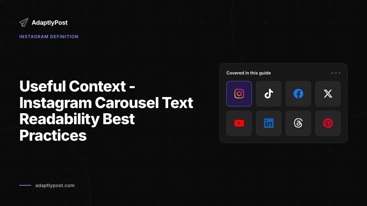 So bleibt Text in Instagram-Karussells lesbar