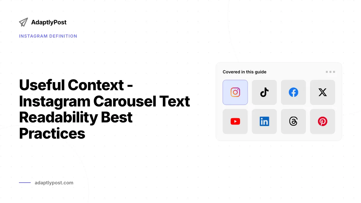 So bleibt Text in Instagram-Karussells lesbar