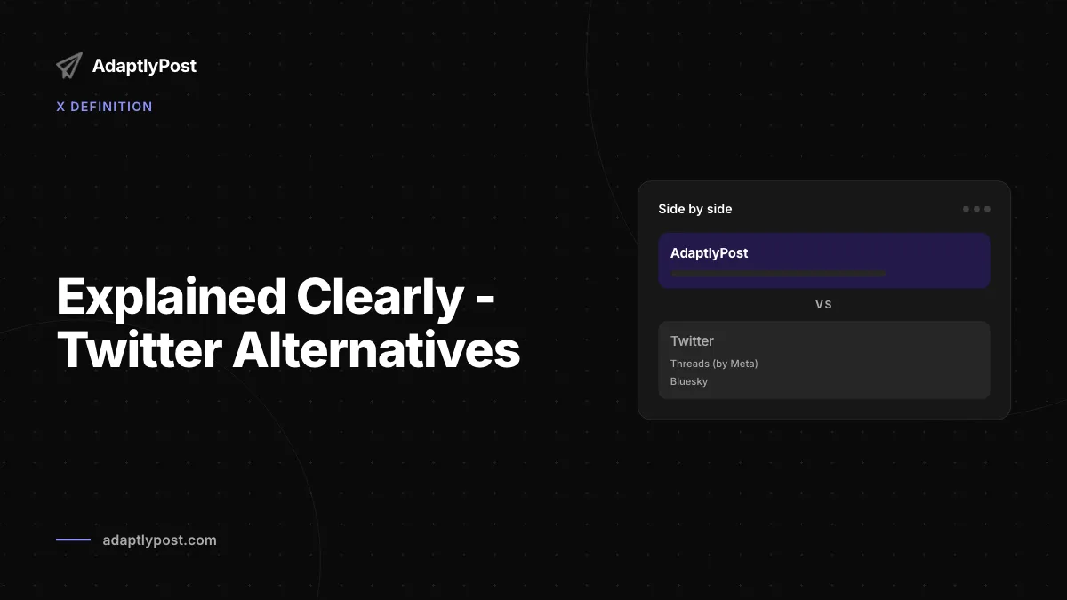 Explicação prática - Alternativas ao X (Twitter)
