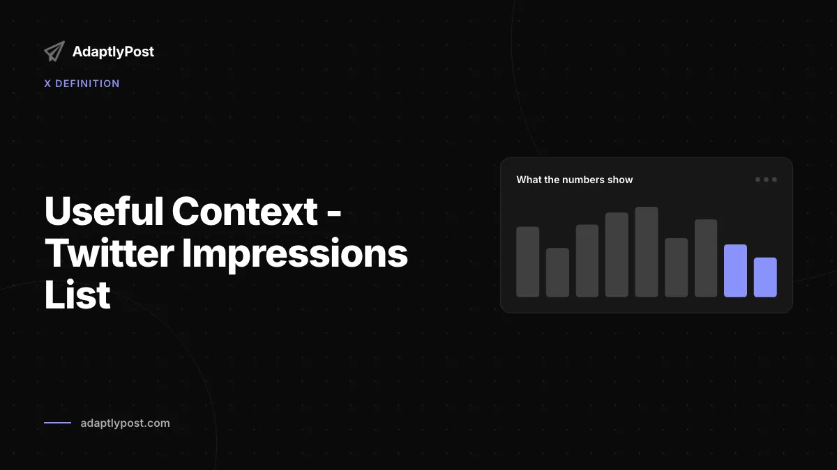 Resposta em contexto - O que são impressões no X Twitter