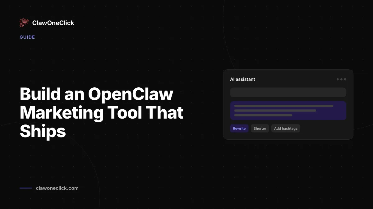 Baue ein OpenClaw marketing tool für Kampagnen
