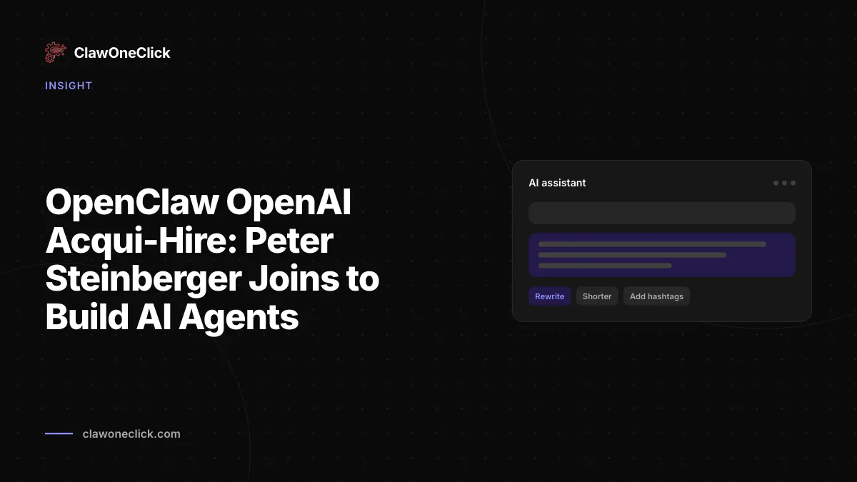 OpenClaw OpenAI Acqui-Hire: Peter Steinberger entwickelt KI-Agenten