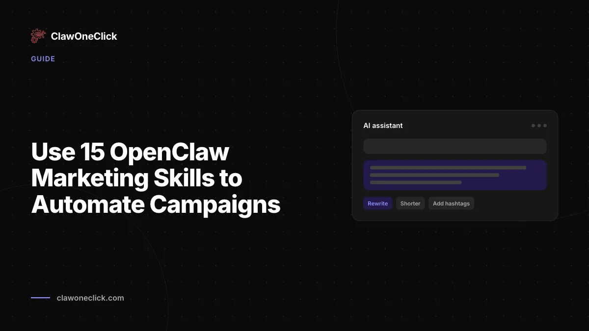 Nutzen Sie OpenClaw-Marketing-Skills für Kampagnen