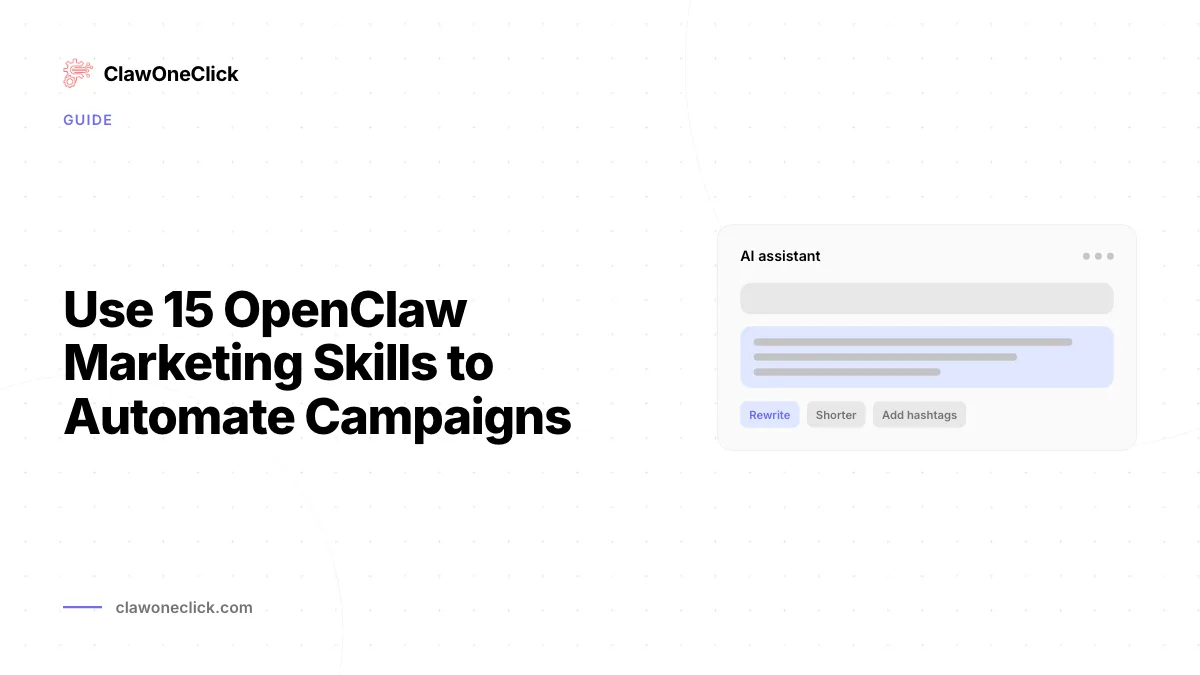 Mise en contexte - Skills OpenClaw pour le marketing