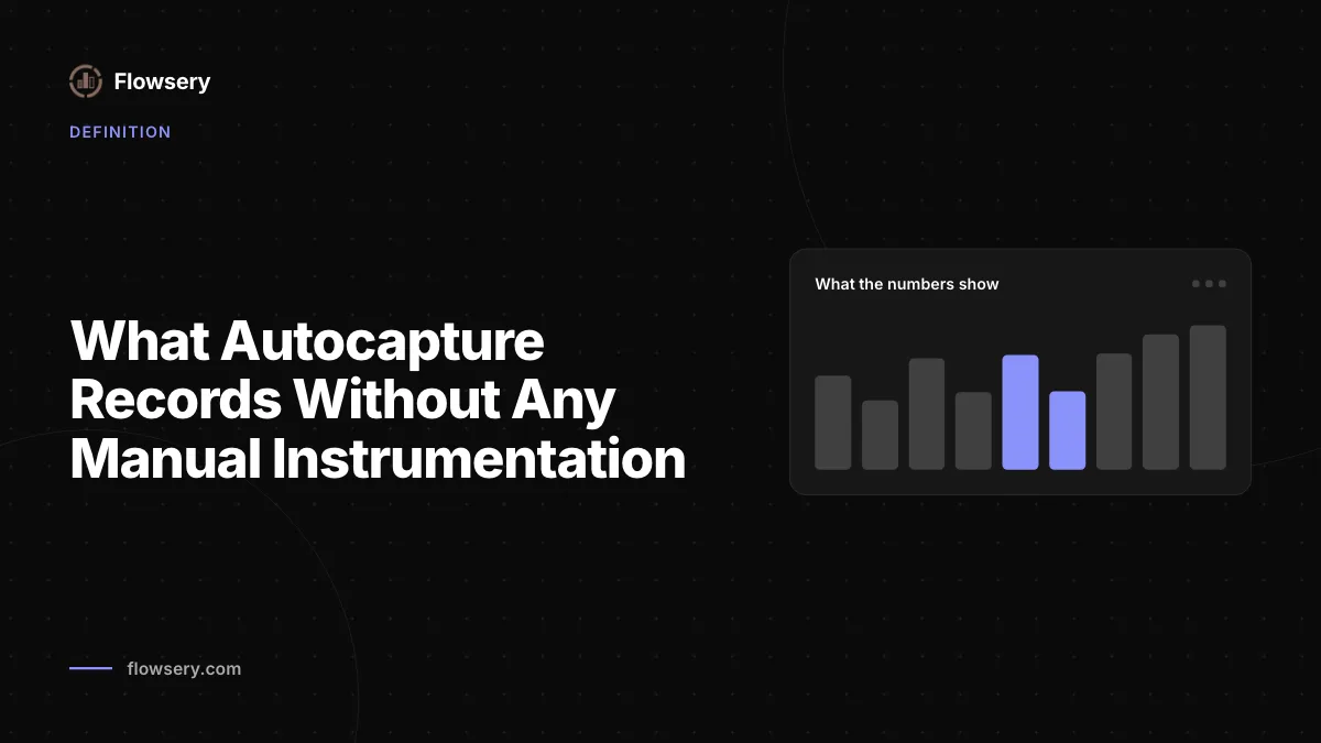 Qué registra autocapture sin instrumentación manual