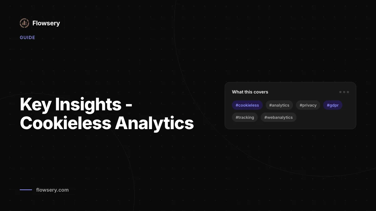 Key insights - Cookieless analytics
