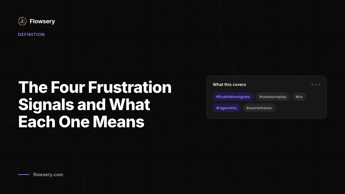 Las cuatro señales de frustración y qué significa cada una