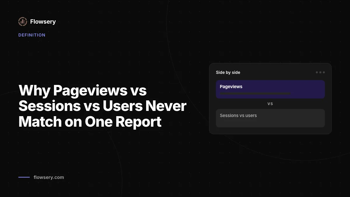 Why Pageviews vs Sessions vs Users Never Match on One Report