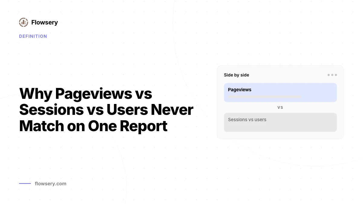 Why Pageviews vs Sessions vs Users Never Match on One Report