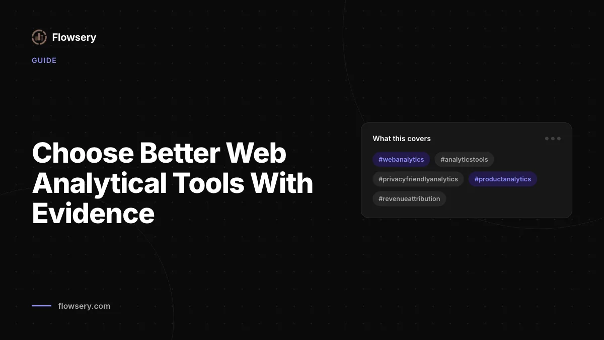 Bessere web analytical tools mit Evidenz auswaehlen