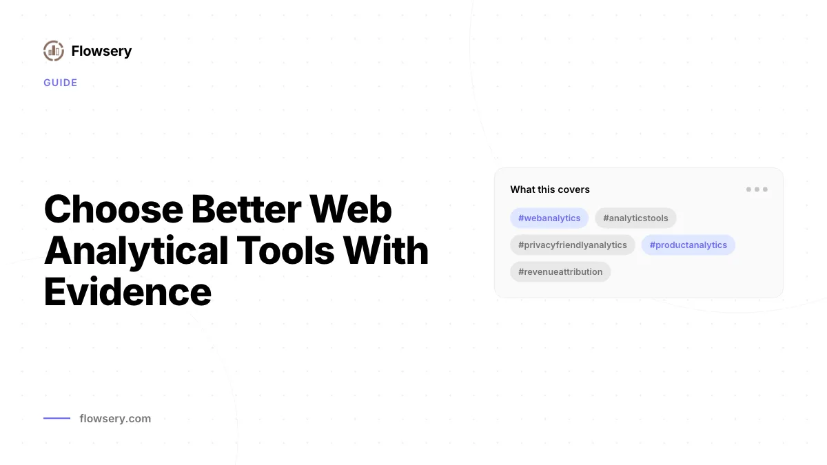 Bessere web analytical tools mit Evidenz auswaehlen