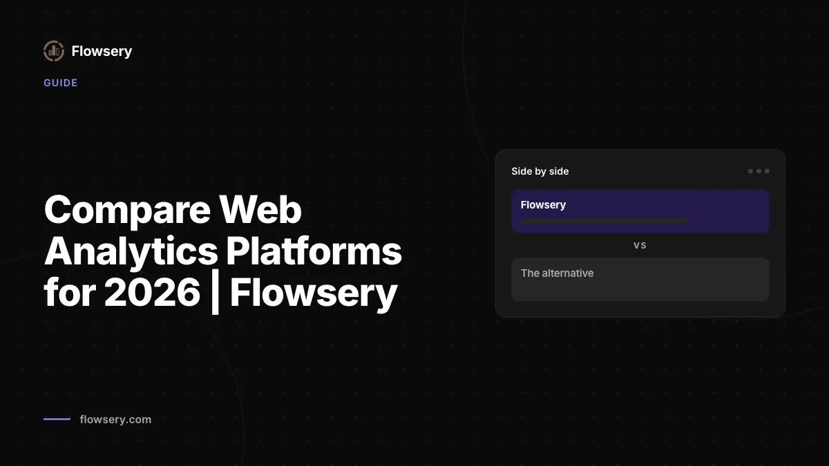 Webanalyse-Plattformen 2026 vergleichen | Flowsery