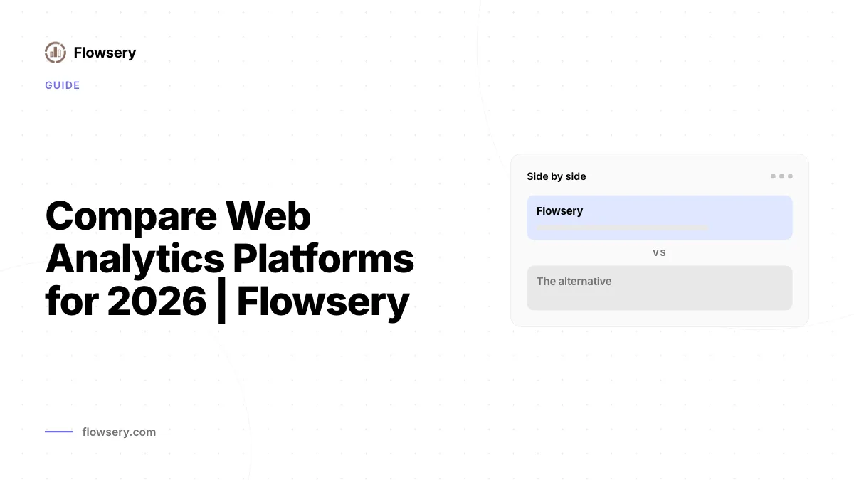 Webanalyse-Plattformen 2026 vergleichen | Flowsery