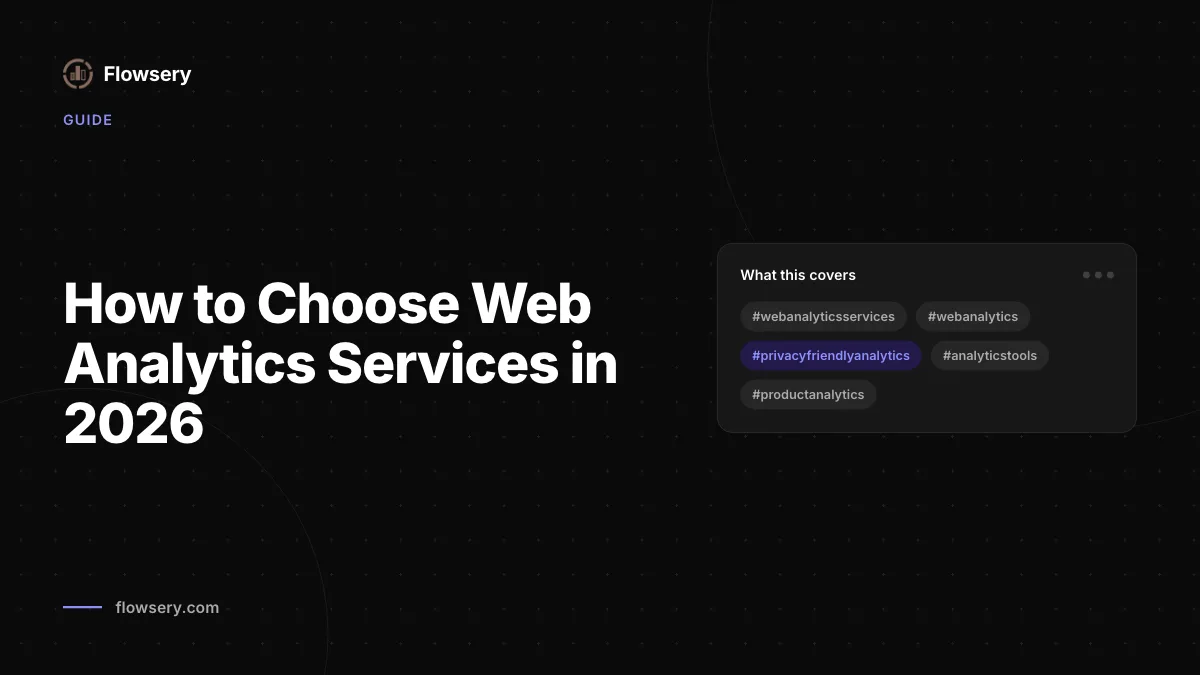 Flowsery-Dashboard fuer datenschutzorientiert Web Analytics Services