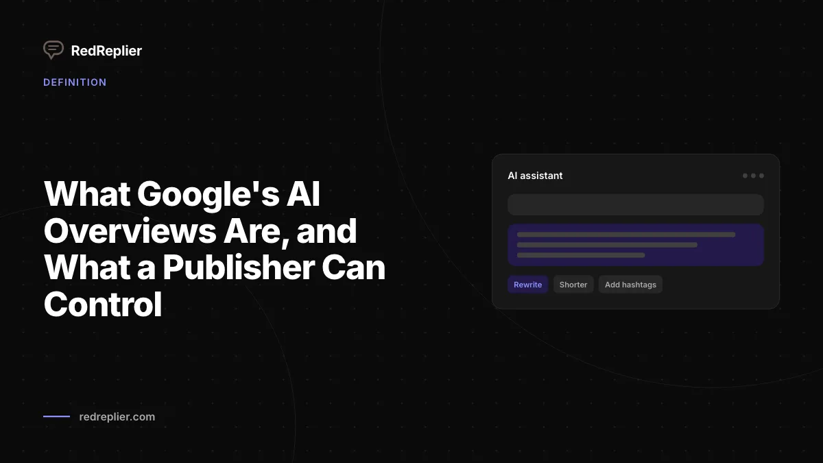 Qué son las AI Overviews de Google y qué puede controlar un editor