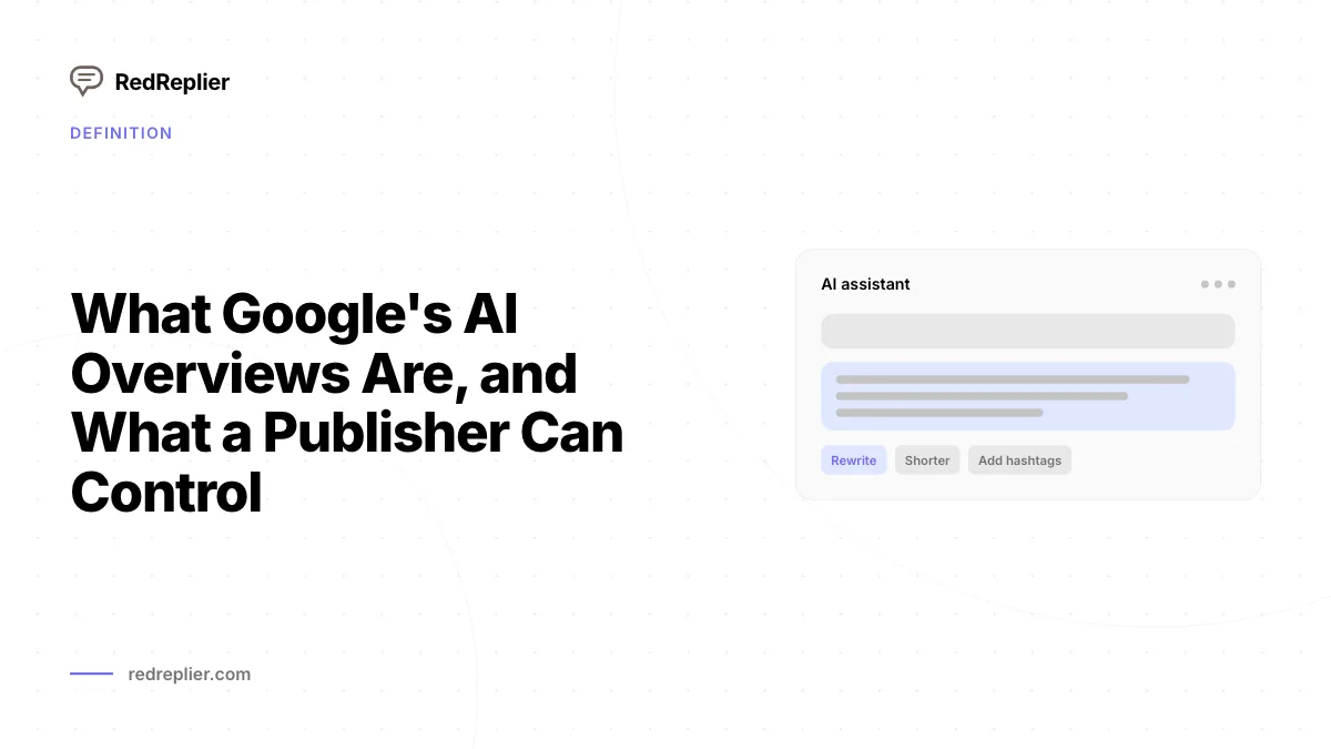 Qué son las AI Overviews de Google y qué puede controlar un editor
