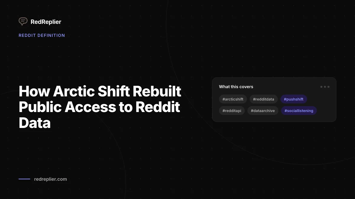 How Arctic Shift Rebuilt Public Access to Reddit Data
