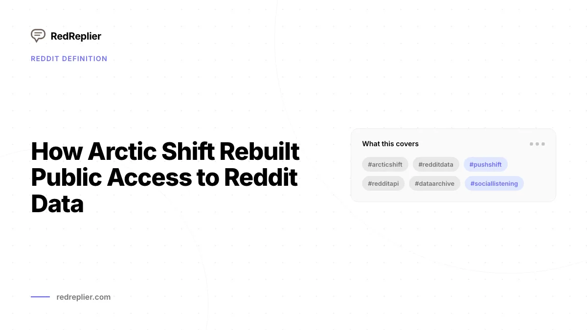 How Arctic Shift Rebuilt Public Access to Reddit Data