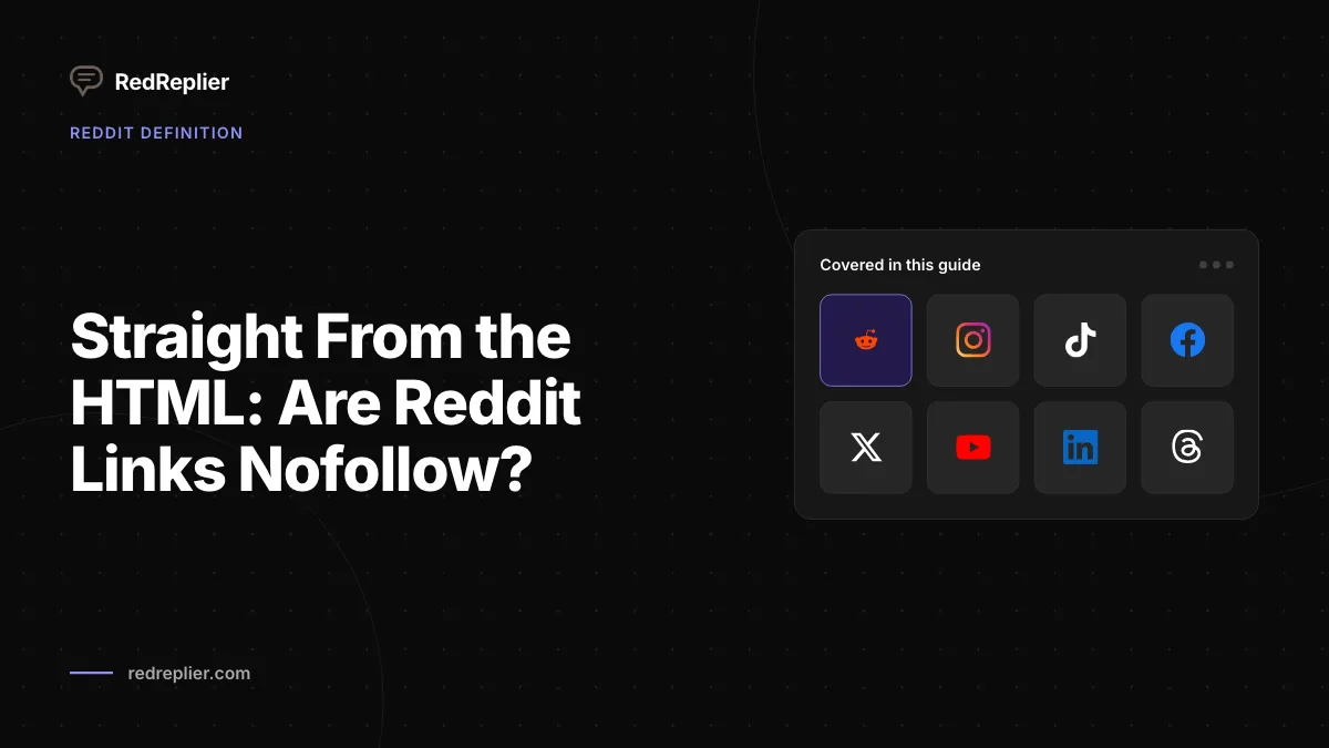 Straight From the HTML: Are Reddit Links Nofollow?