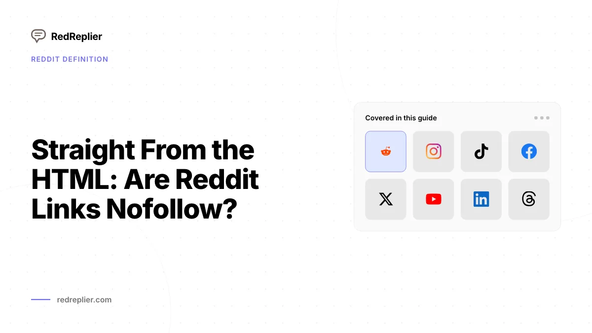 Straight From the HTML: Are Reddit Links Nofollow?