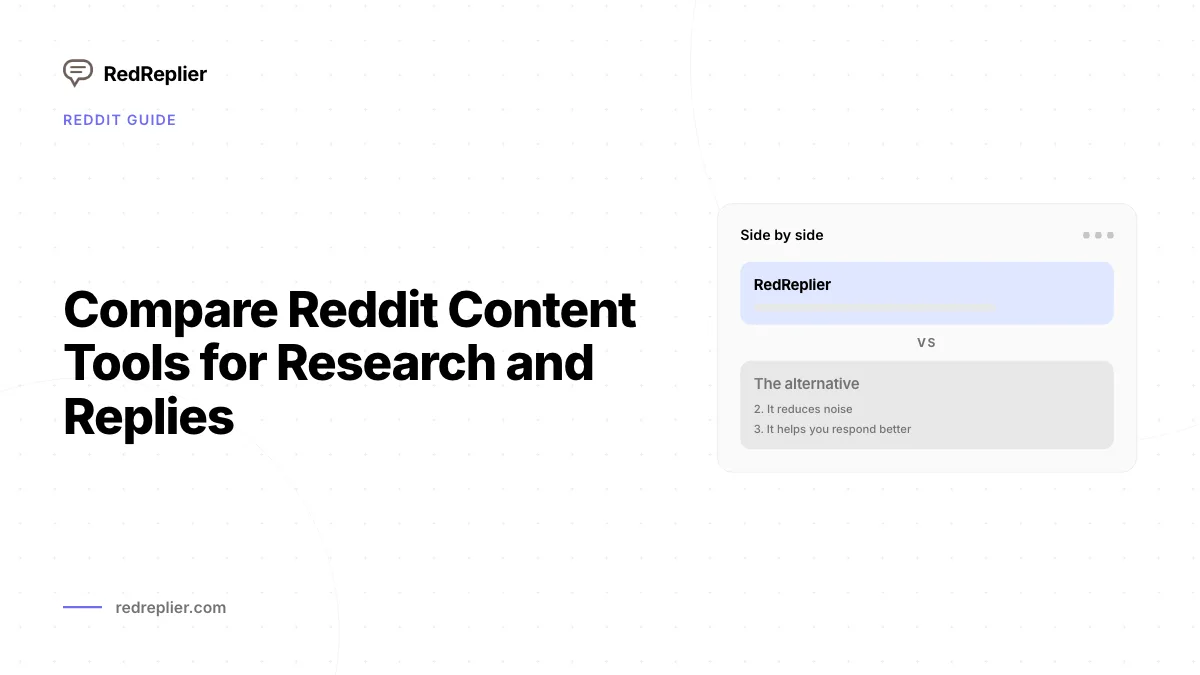 Pontos-chave - Melhores ferramentas para Reddit em 2026