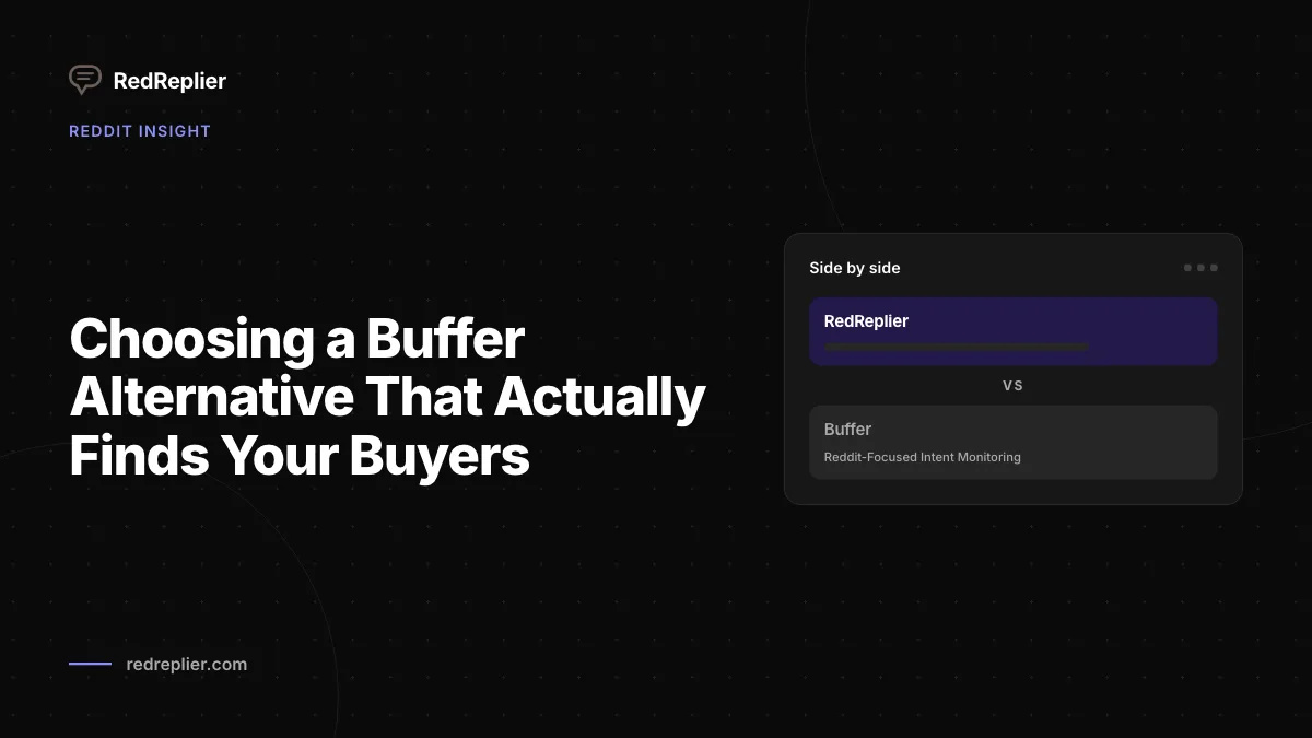 Escolhendo uma alternativa de buffer que realmente encontre seus compradores