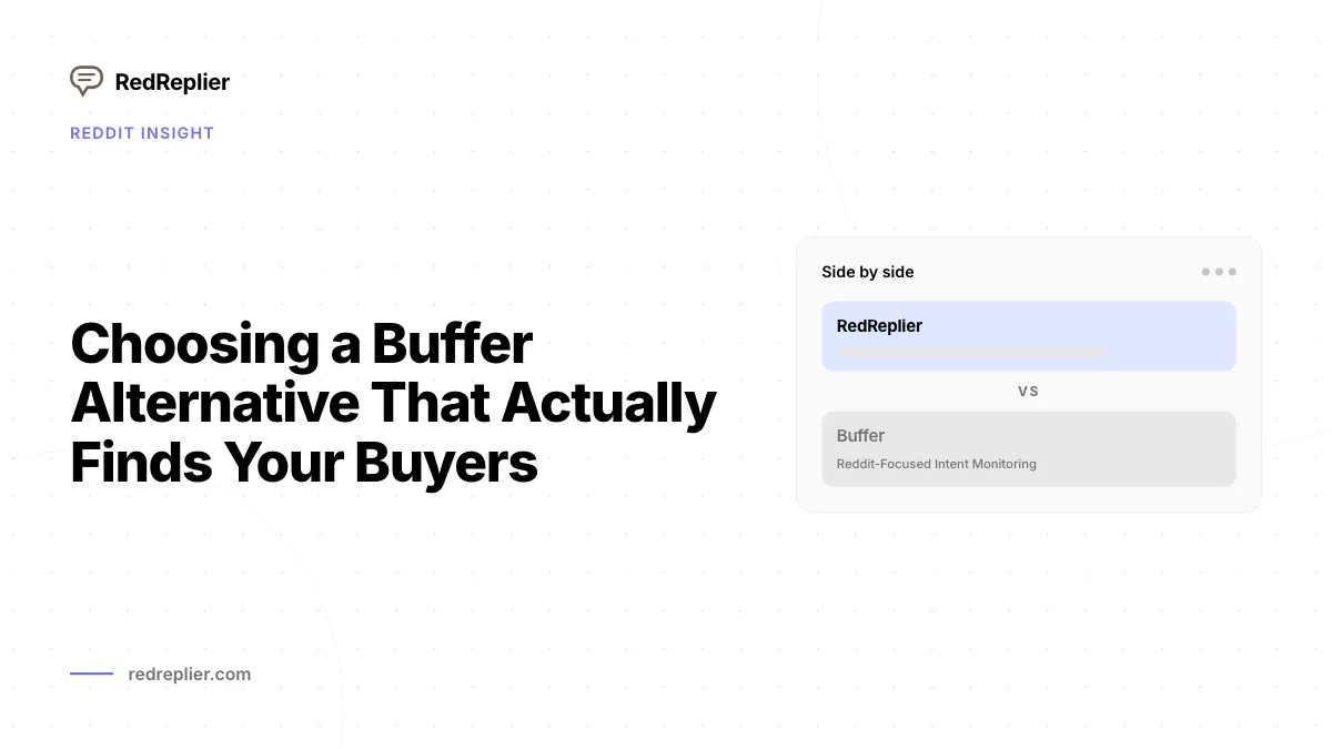 Escolhendo uma alternativa de buffer que realmente encontre seus compradores