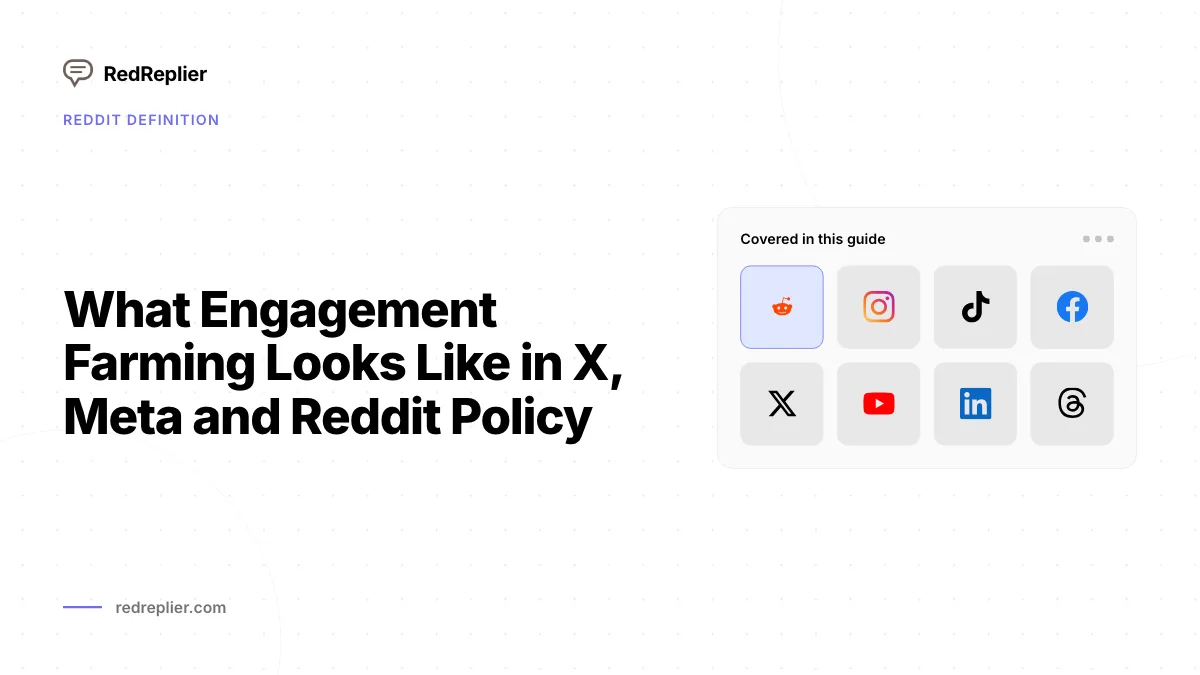 What Engagement Farming Looks Like in X, Meta and Reddit Policy