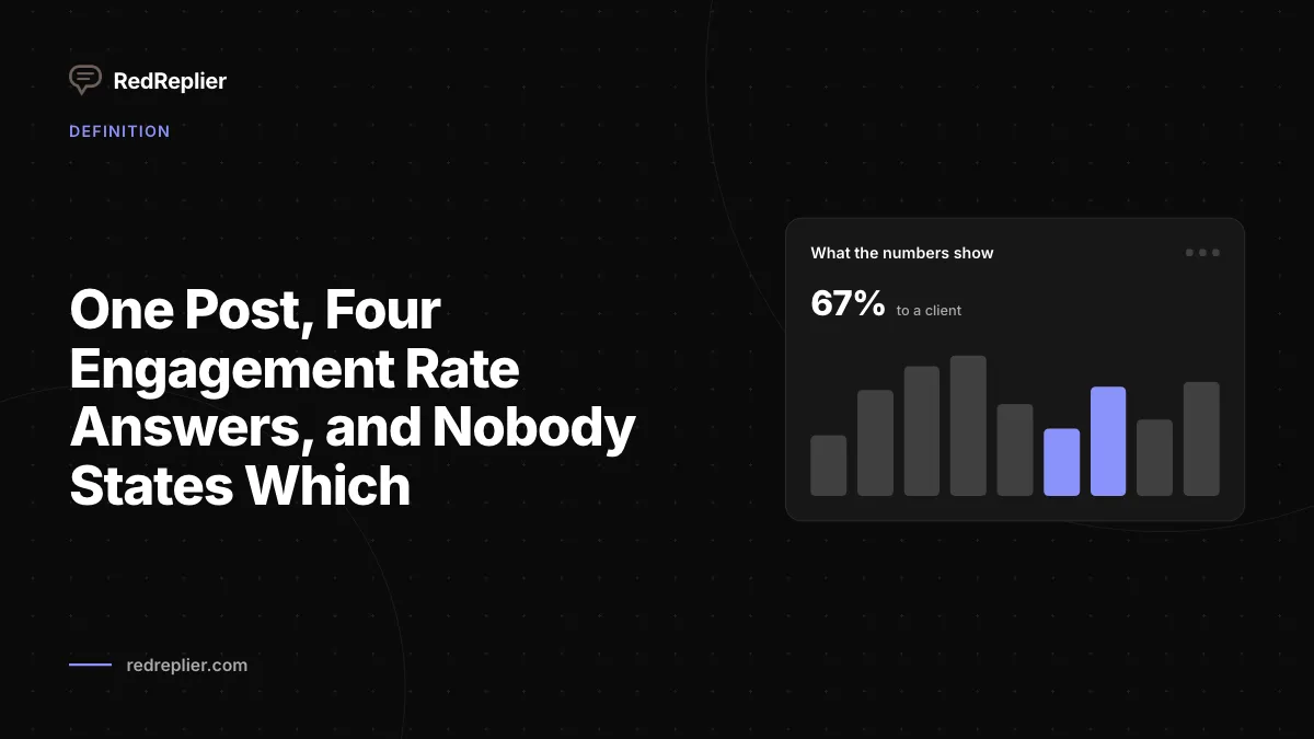 Ein Post, vier Antworten zur Engagement-Rate, und niemand sagt welche