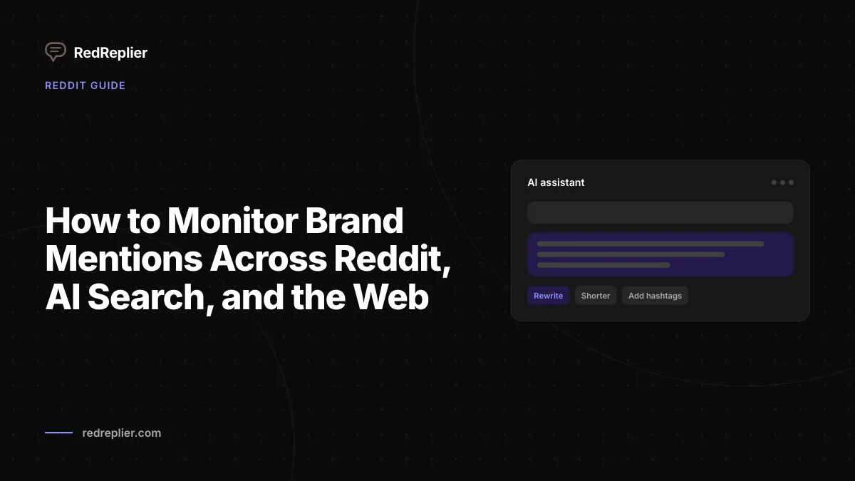 Como monitorar menções à marca no Reddit, na pesquisa de IA e na web
