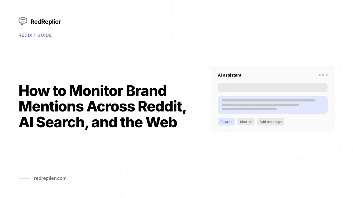 Como monitorar menções à marca no Reddit, na pesquisa de IA e na web