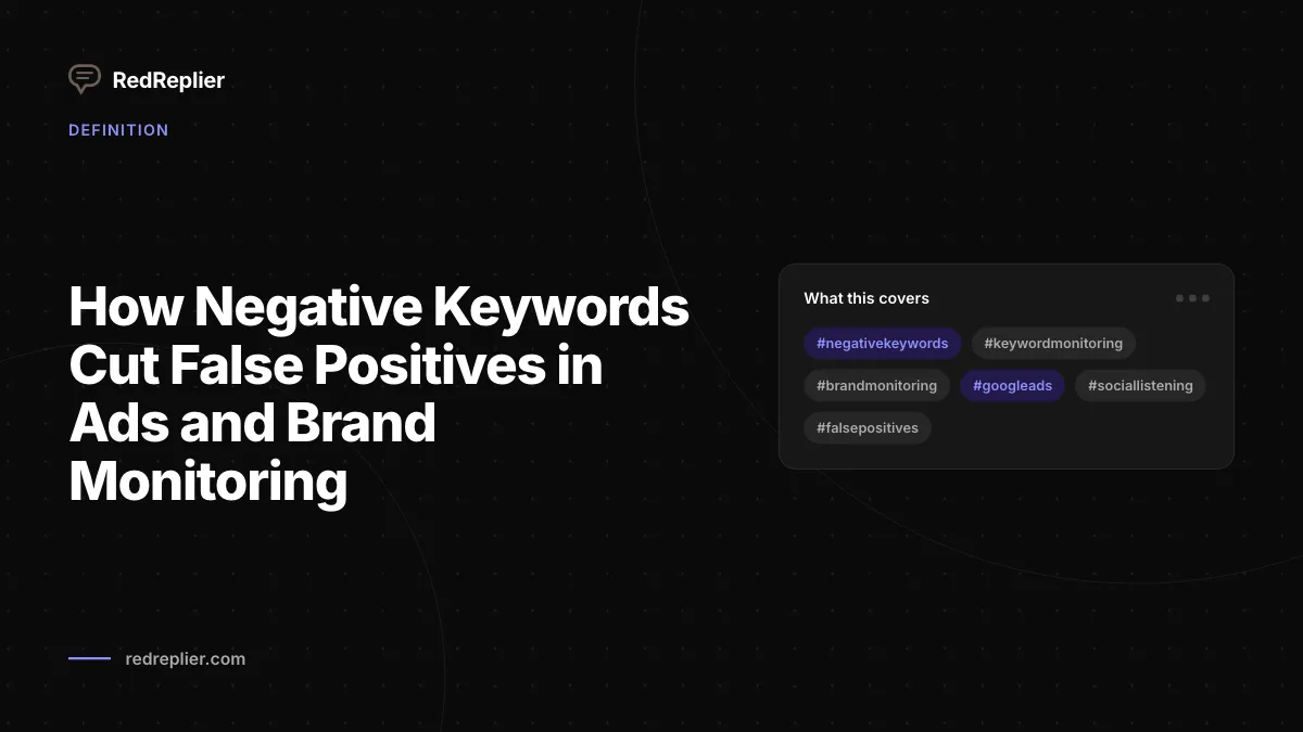 How Negative Keywords Cut False Positives in Ads and Brand Monitoring