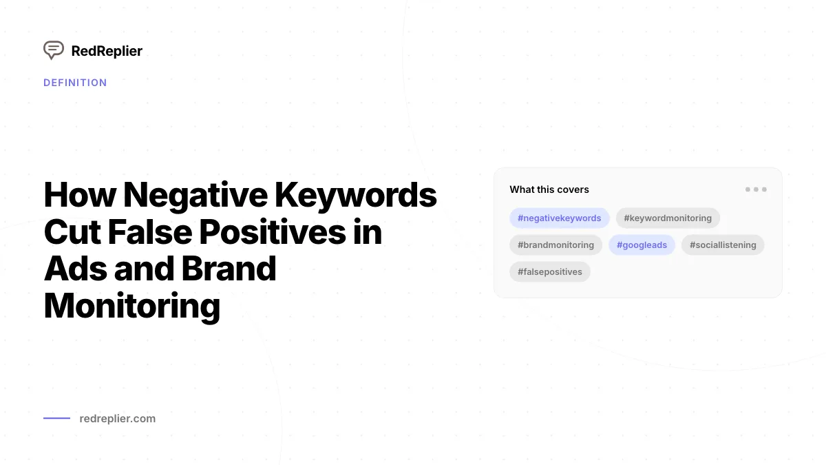 How Negative Keywords Cut False Positives in Ads and Brand Monitoring
