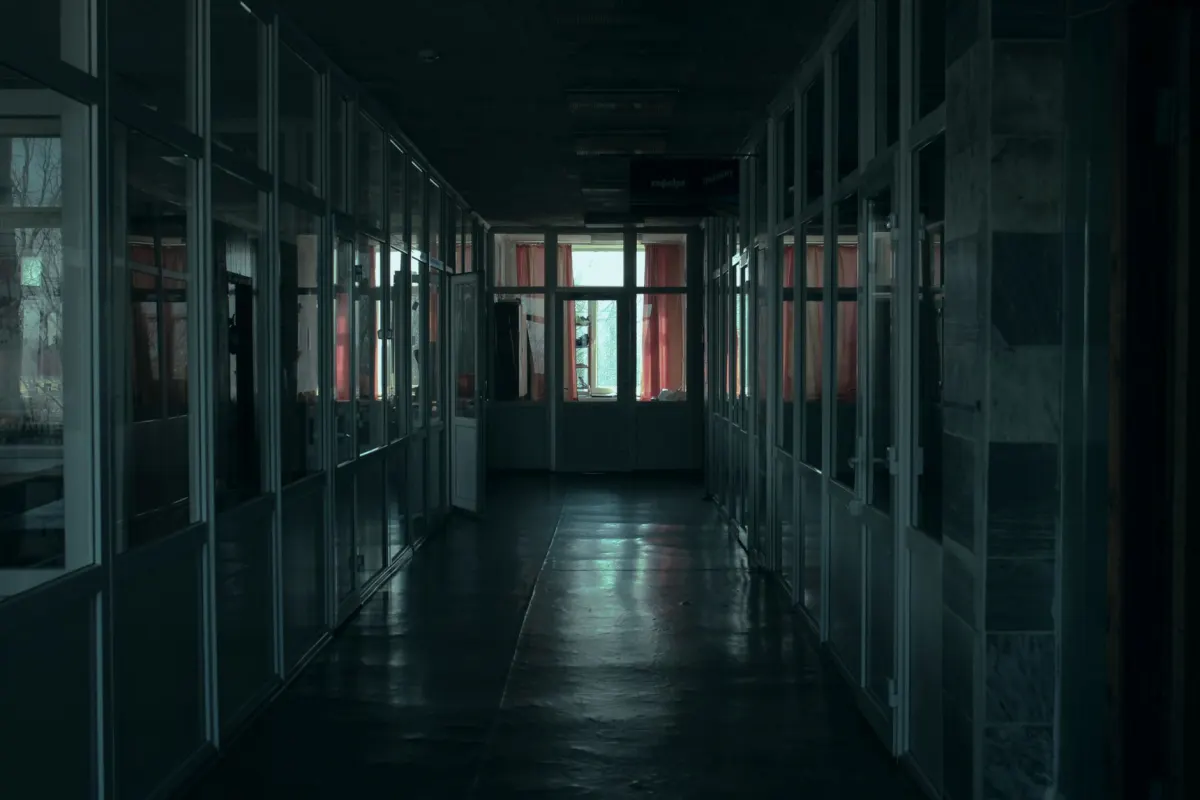 A closed door, standing in for the community gates that a low karma score keeps shut.