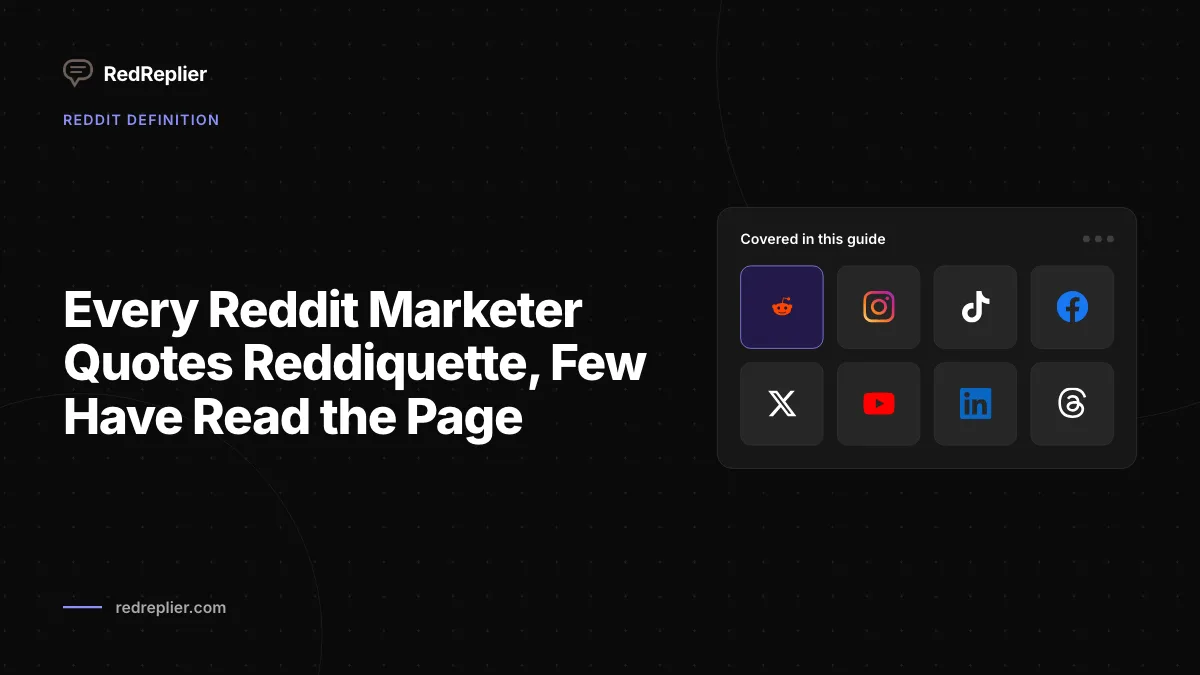 Todo marketer de Reddit cita la reddiquette, pocos han leído la página