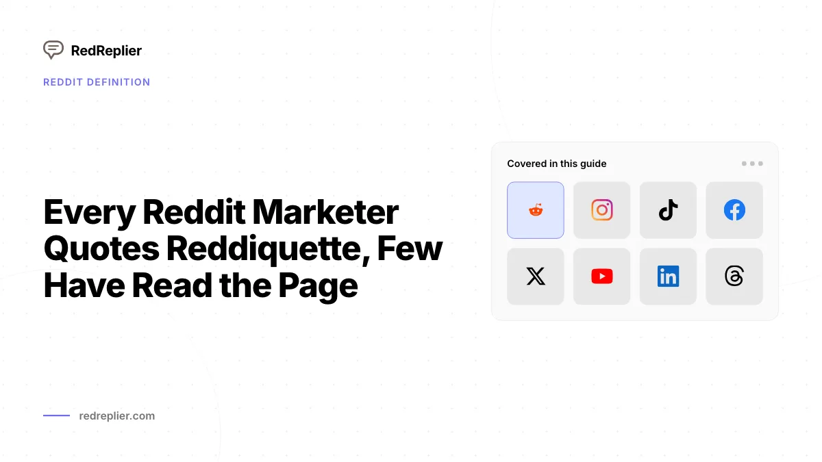 Todo marketer de Reddit cita la reddiquette, pocos han leído la página
