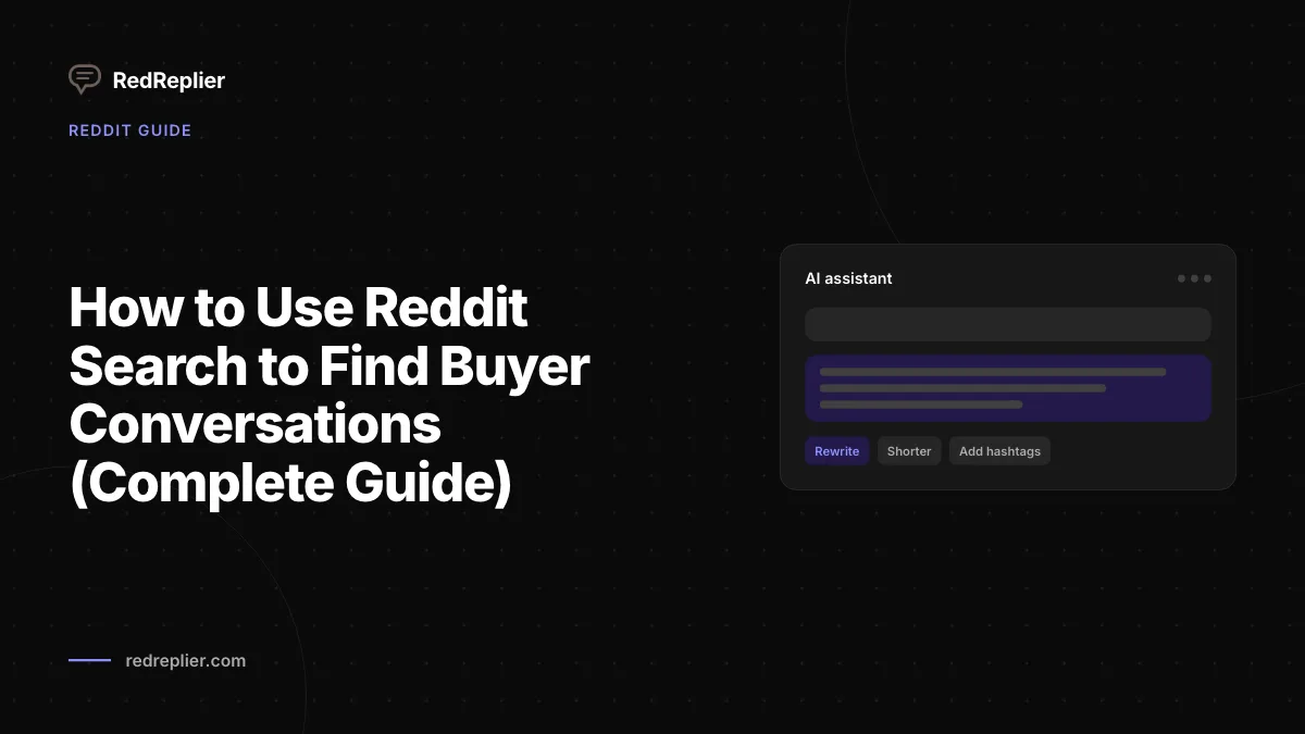 Como usar a pesquisa do Reddit para encontrar conversas de compradores (guia completo)