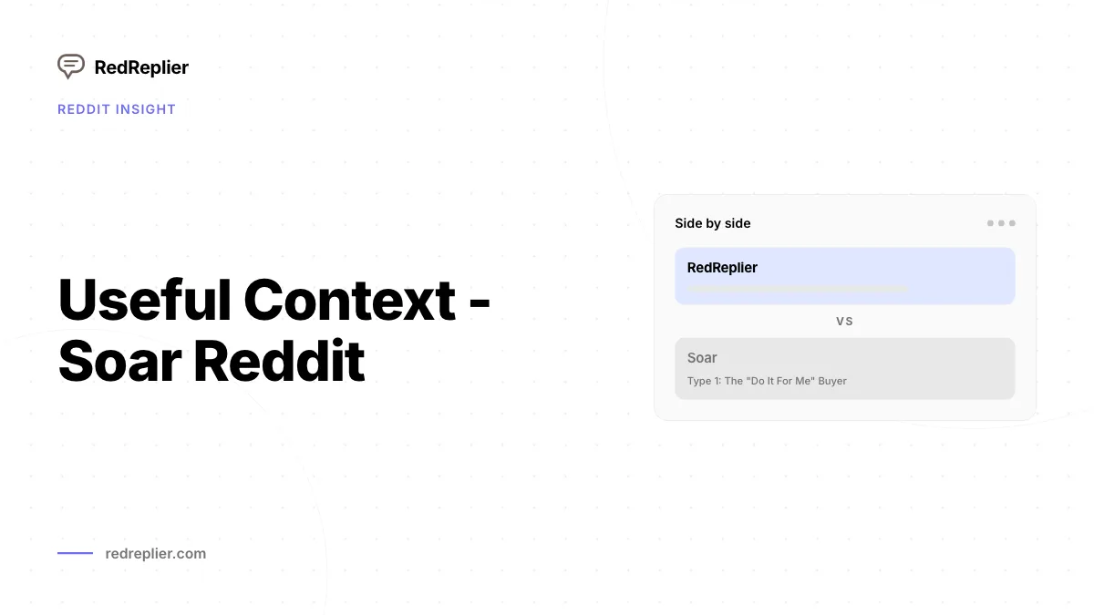 A melhor alternativa SOAR para crescimento impulsionado pelo Reddit em 2026