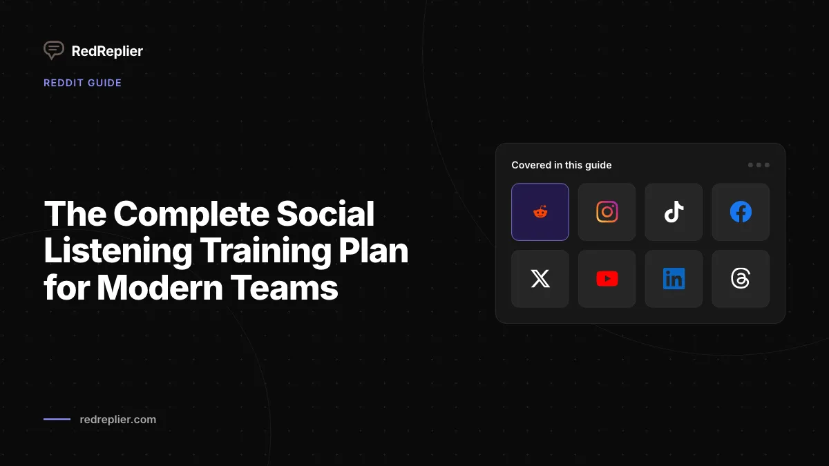 O plano completo de treinamento de escuta social para equipes modernas