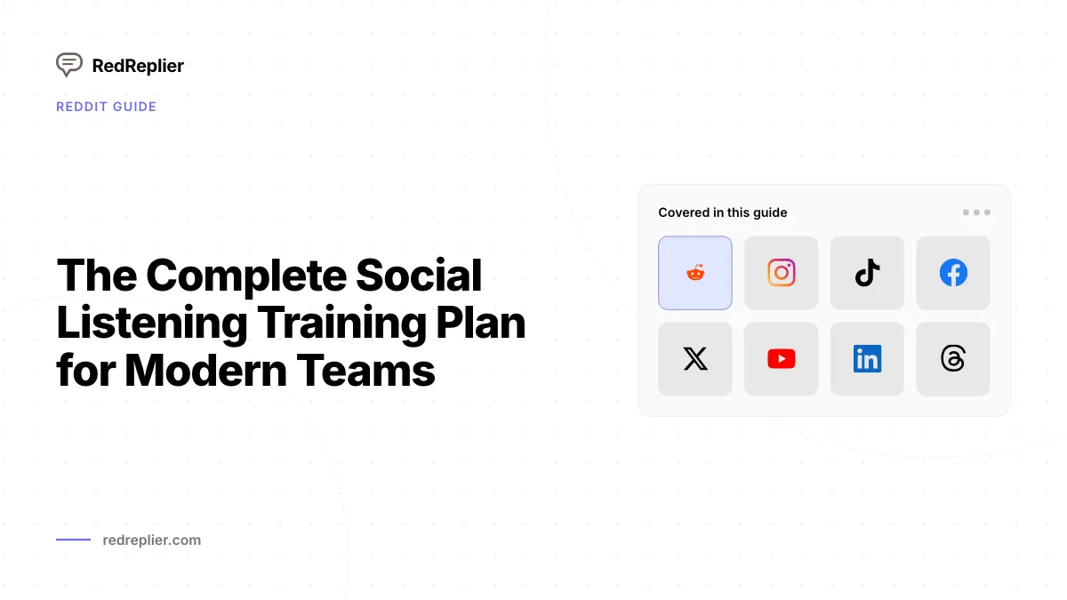 O plano completo de treinamento de escuta social para equipes modernas