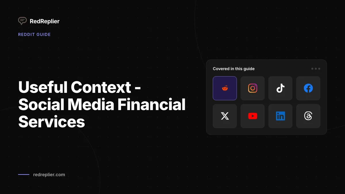 Explicação prática - Redes sociais para serviços financeiros