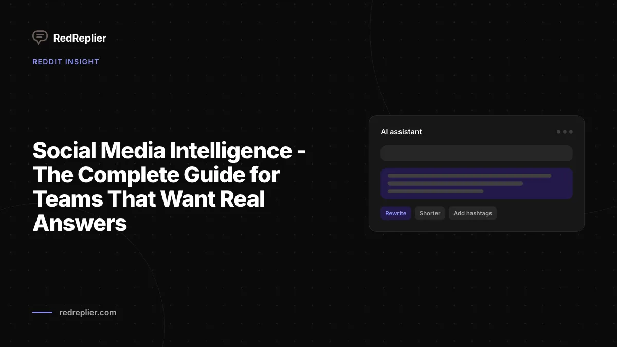 Social Media Intelligence – O guia completo para equipes que desejam respostas reais