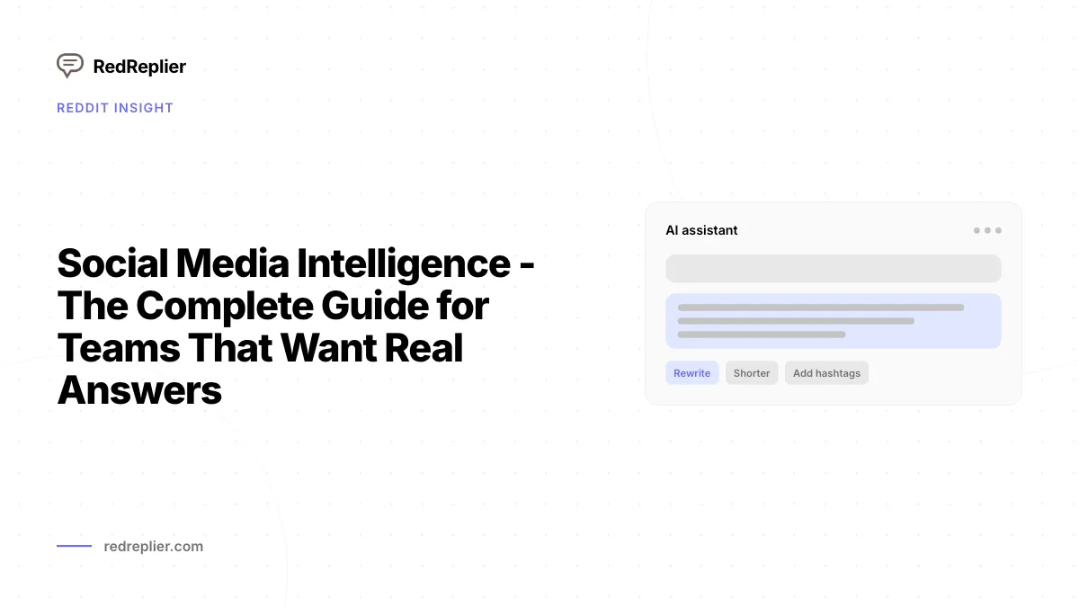 Social Media Intelligence – O guia completo para equipes que desejam respostas reais