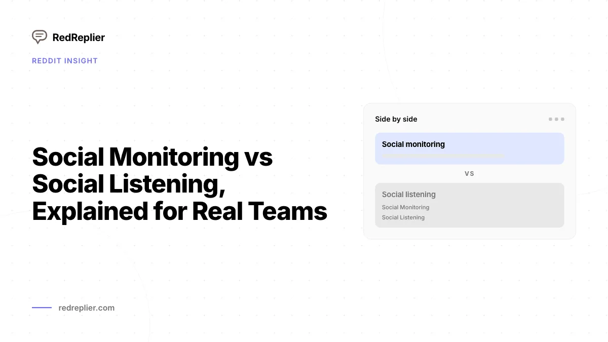 Monitoramento social versus escuta social, explicado para equipes reais