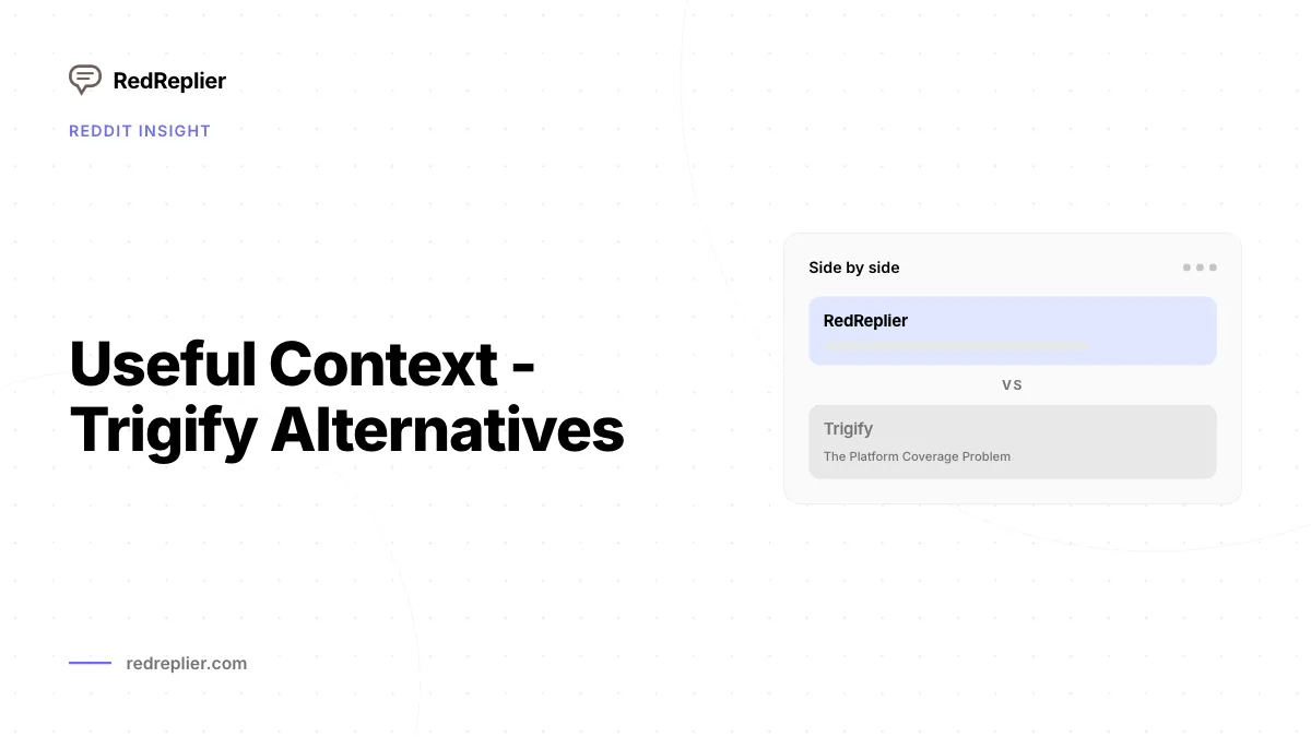 Pontos-chave - Alternativas ao Trigify